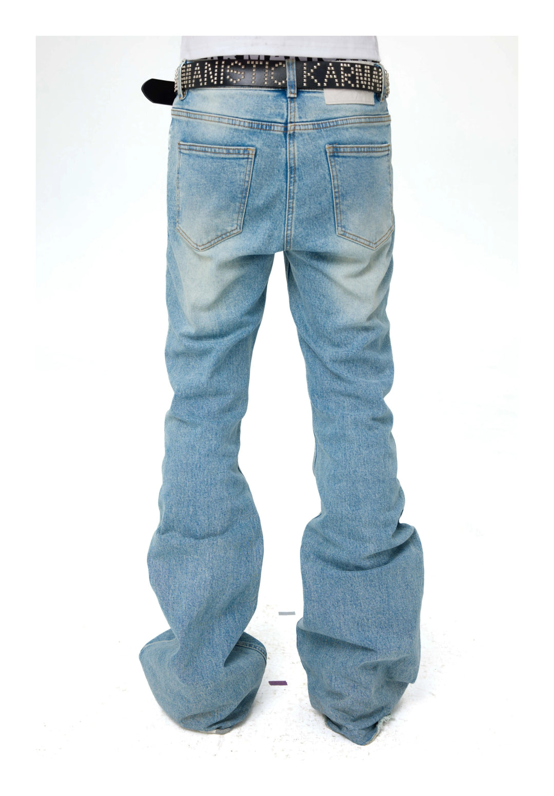 KARMANISTIC Cutoff Washed Flared Jeans | Face 3 Face