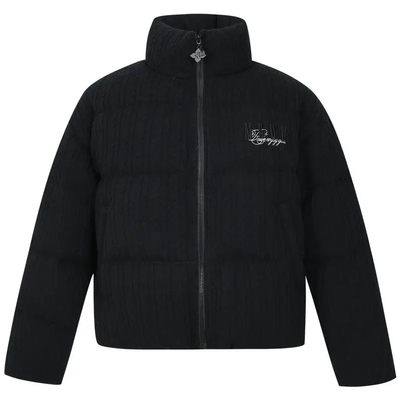 MEDM Cable Knit Down Jacket | Face 3 Face