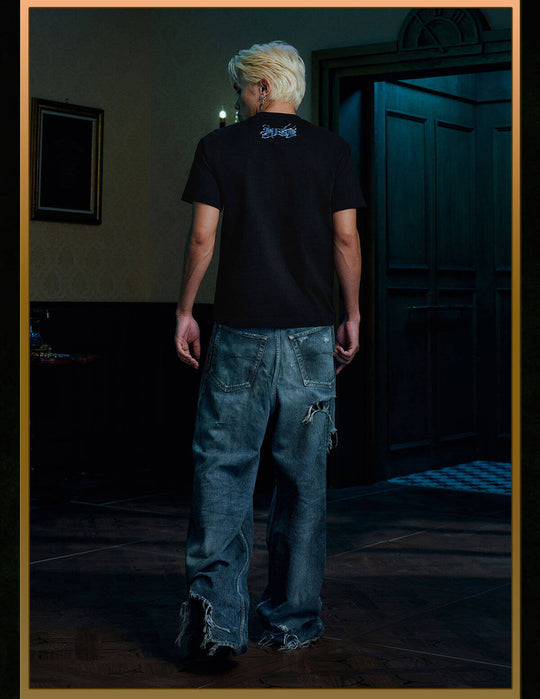 MEDM × HUNTER×HUNTER Character Graphic Print Short Sleeve Tee | Face 3 Face