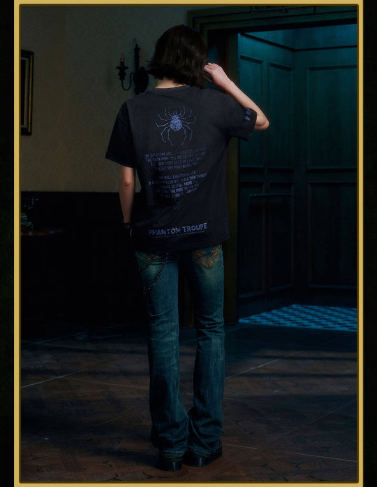MEDM × HUNTER×HUNTER Icon and Spider Print Short Sleeve Tee | Face 3 Face