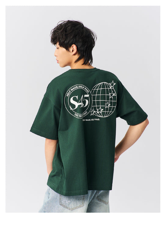 S45 New Earth Logo Printed Tee | Face 3 Face