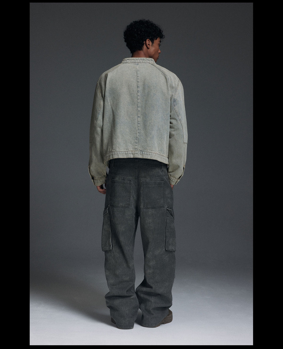 NOVACAM Washed Heavy-Duty Short Work Denim Jacket | Face 3 Face