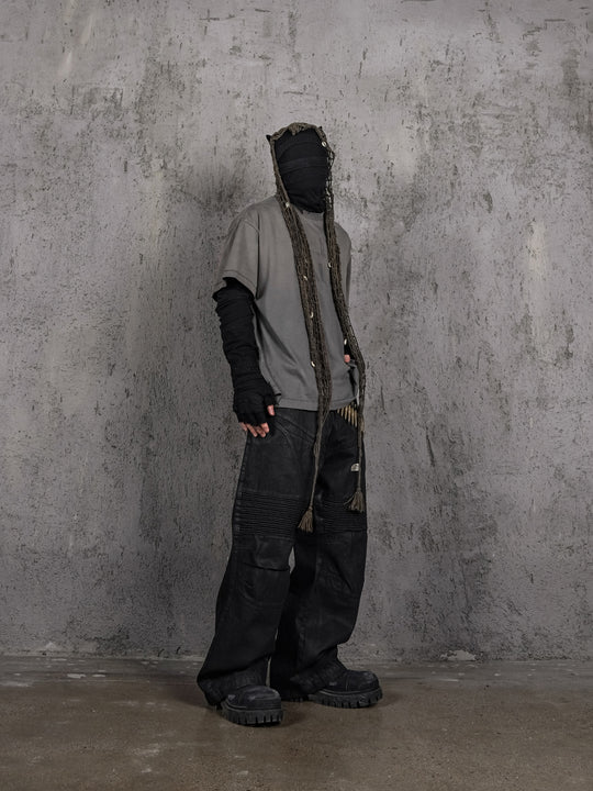 UNDERWATER Dirty Dye Destroyed Dusty Gray Vintage Print Tee | Face 3 Face