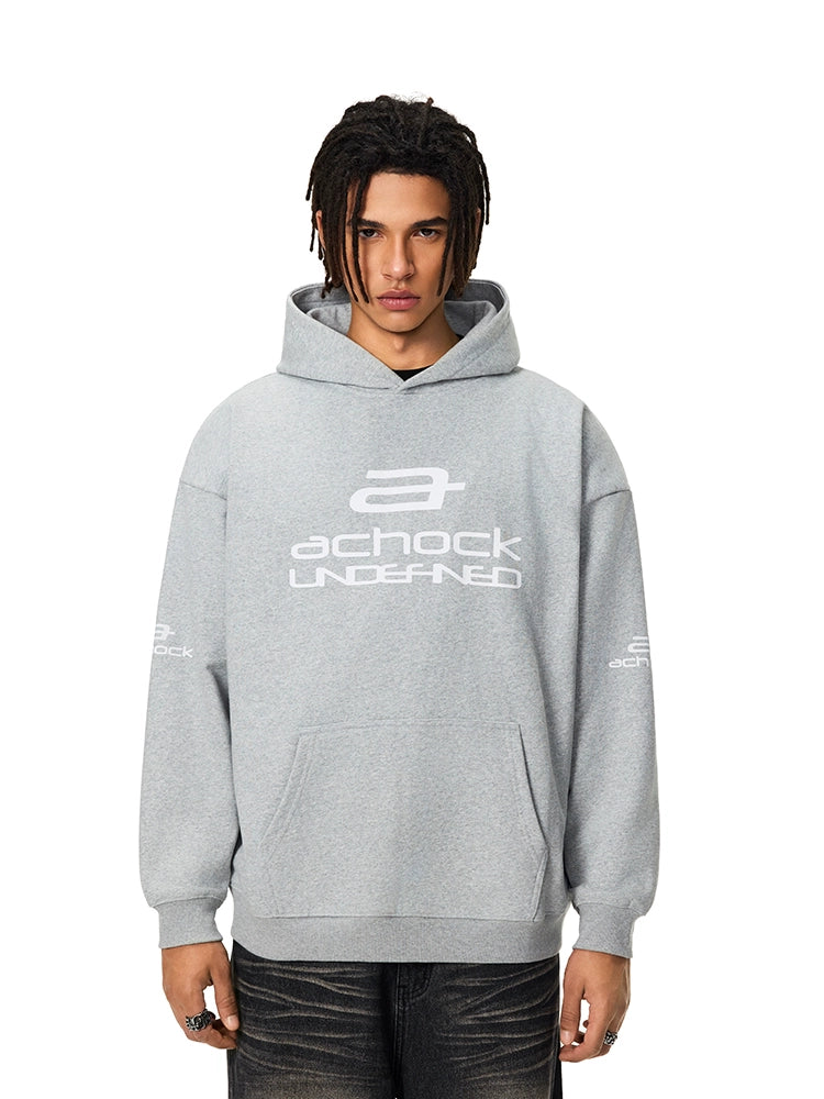 Achock Basic Logo Printed Hoodie | Face 3 Face