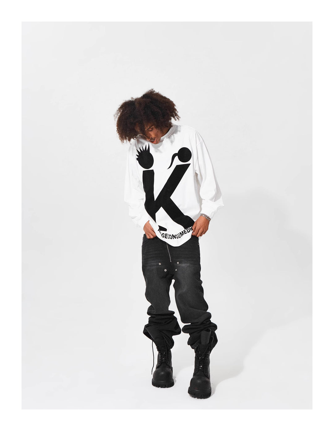 KARMANISTIC Big K Logo Long Sleeve Tee | Face 3 Face