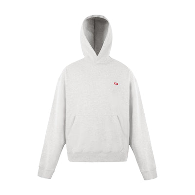 1807 One Point Box Logo Embroidery Hoodie | Face 3 Face