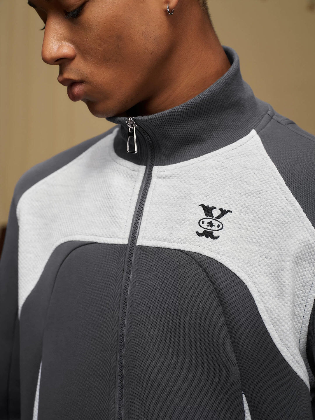 YADcrew Color Block Deconstructed Track Jacket | Face 3 Face