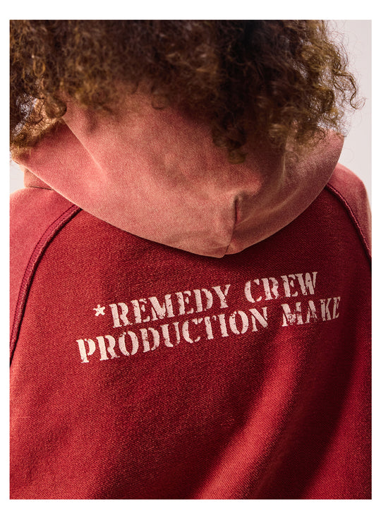 Remedy Washed Reversible Raglan Hoodie | Face 3 Face