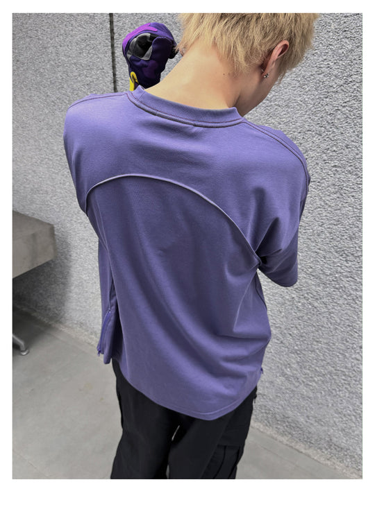 S45 Oversize Side Zipper Tee | Face 3 Face