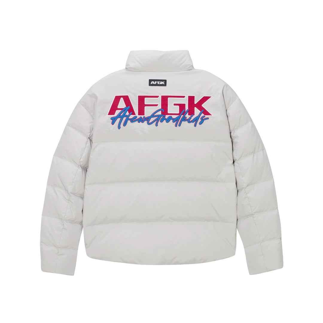 AFGK 3D Embroidered Logo Down Jacket | Face 3 Face