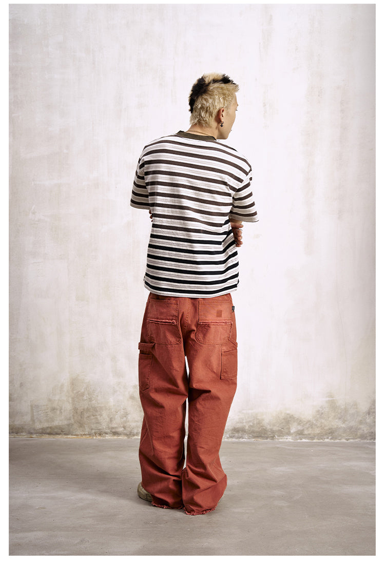 Remedy Washed Striped Star Print Tee | Face 3 Face