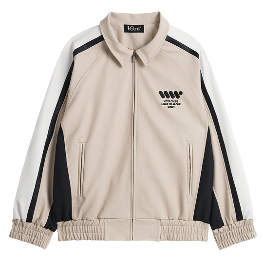 VOTE Patchwork Leather Jacket