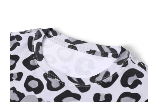 KARMANISTIC Leopard Print Slim Fit Stretch Tee | Face 3 Face