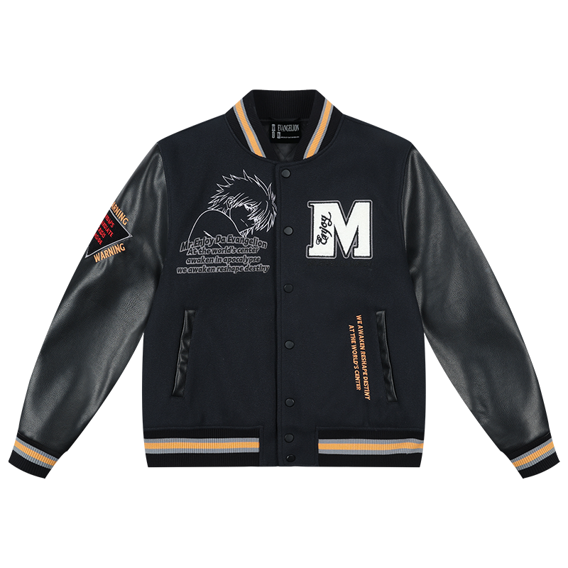 MEDM x EVA Unit-00, Unit-01, Mark.06 Leather Varsity Jacket | Face 3 Face
