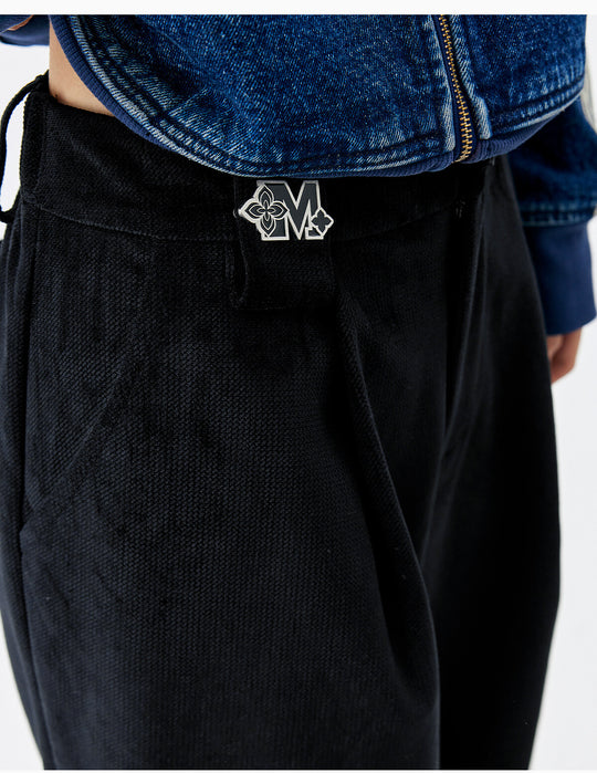 MEDM Drape Tuck Work Baggy Pants | Face 3 Face