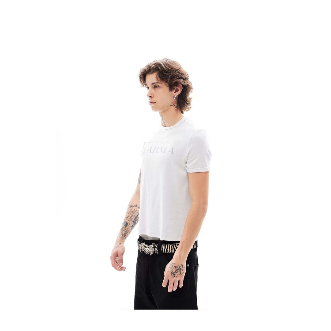 KARMANISTIC Logo and Musical Note Print Short Sleeve Tee | Face 3 Face