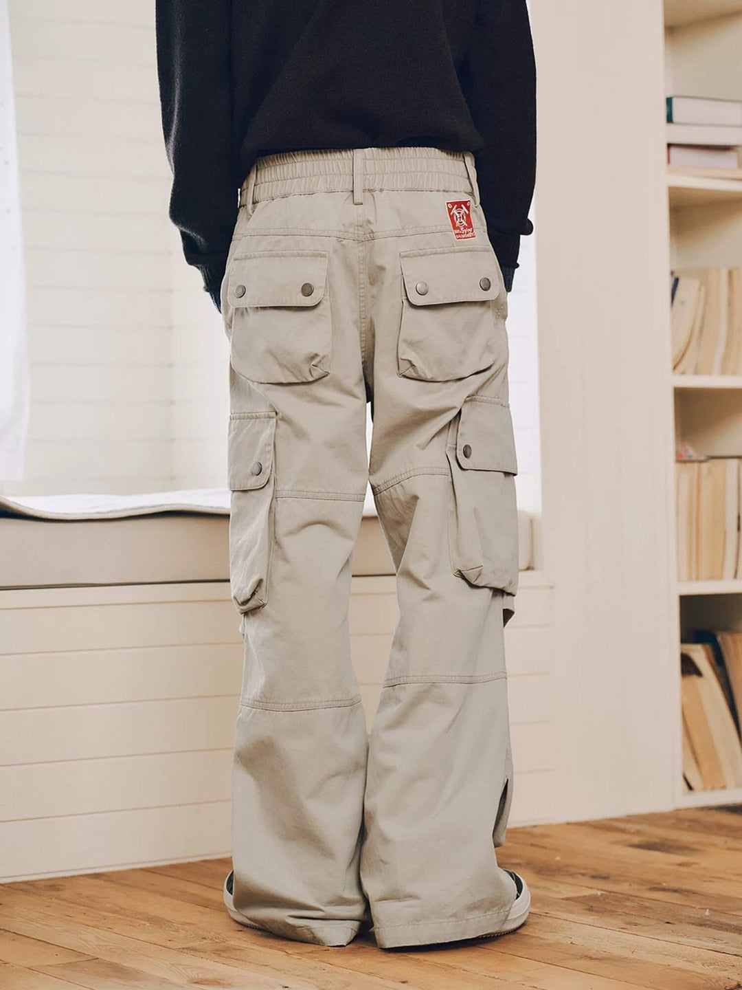 MEDM Logo Embroidered 3D Pocket Cargo Pants | Face 3 Face