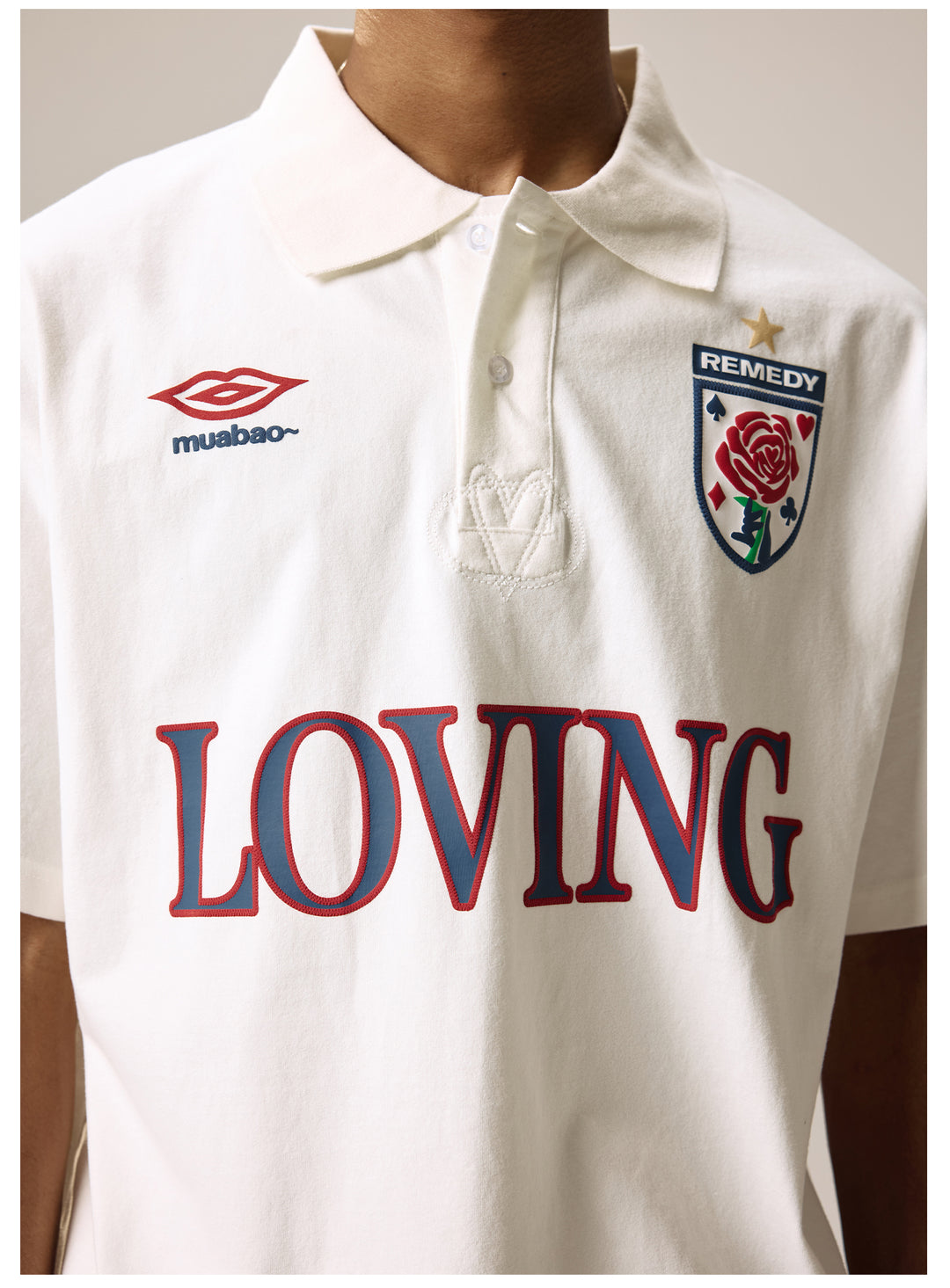 Remedy LOVING Foam Print Polo Shirt | Face 3 Face