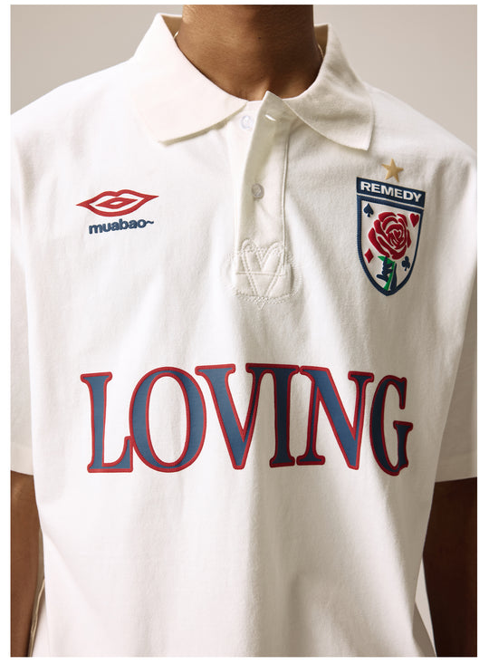 Remedy LOVING Foam Print Polo Shirt | Face 3 Face