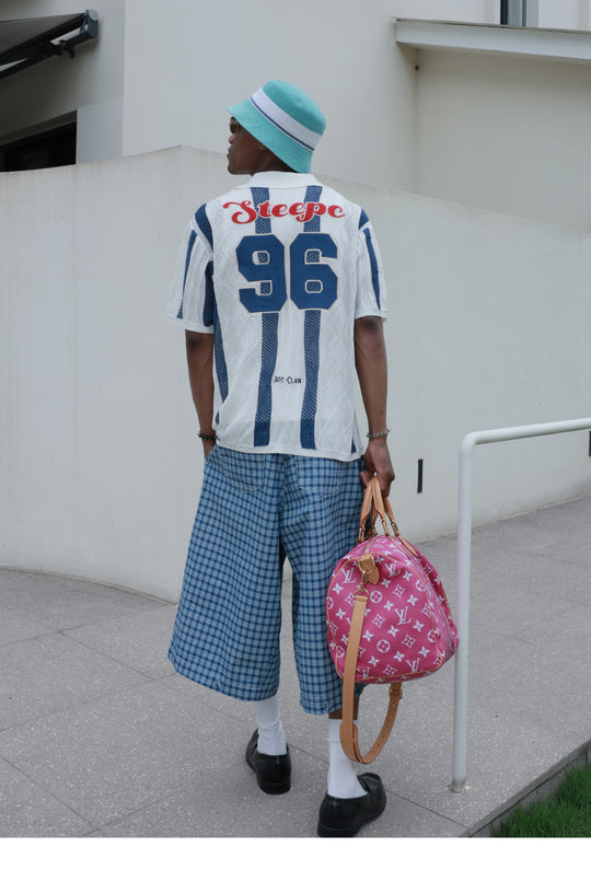 STEEPC Colorblock Knit Short Sleeve Shirt | Face 3 Face