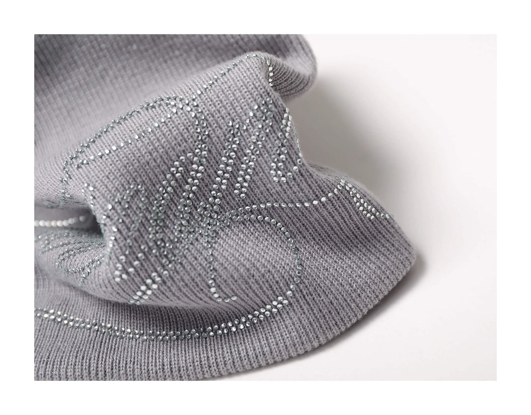 KARMANISTIC Rhinestone Knit Beanie | Face 3 Face