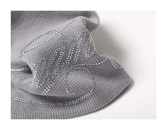KARMANISTIC Rhinestone Knit Beanie | Face 3 Face