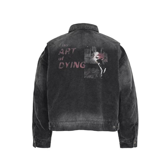UNDERWATER Dying Art Gradient Washed Aged Detroit Jacket | Face 3 Face