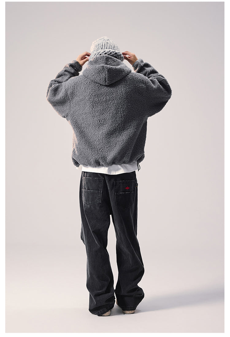 Remedy Sherpa Fleece Half Zip Hoodie | Face 3 Face