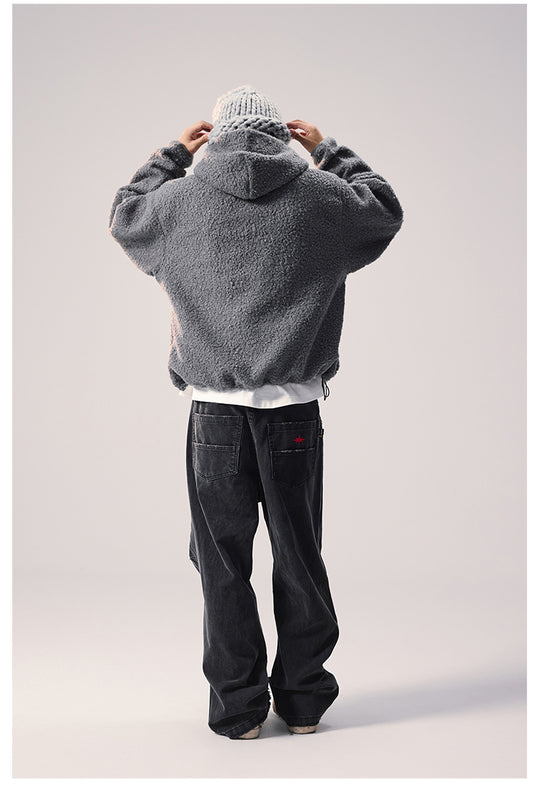 Remedy Sherpa Fleece Half Zip Hoodie | Face 3 Face