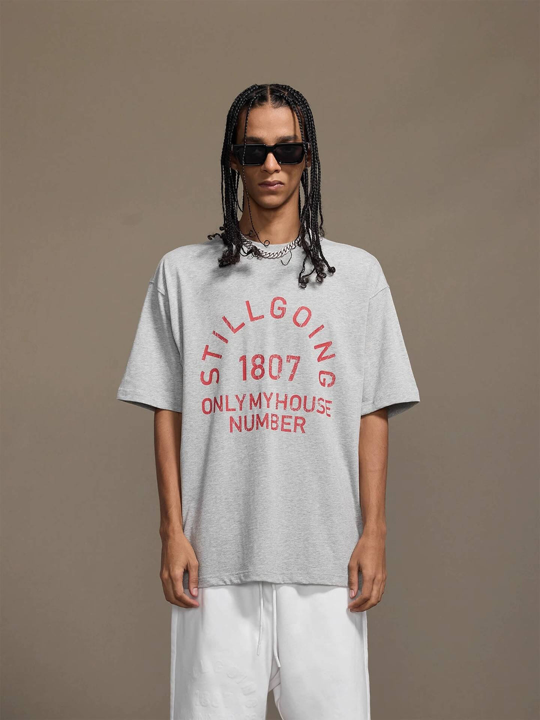 1807 Vintage Still Going Logo Print Short Sleeve Tee | Face 3 Face