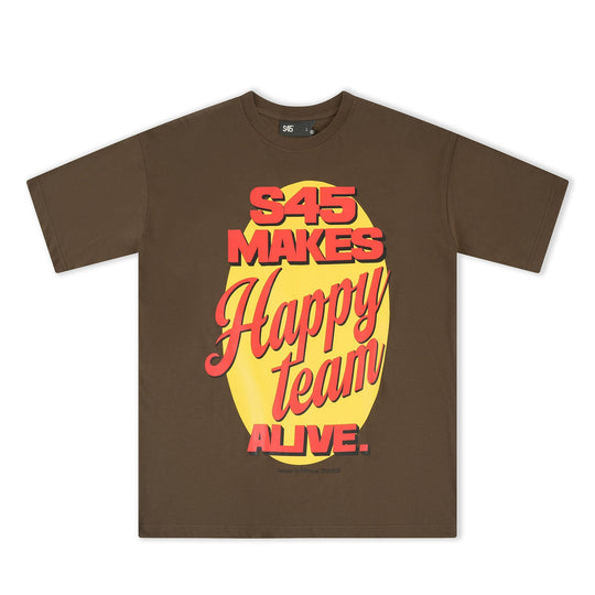 S45 "Happy Team" Graffiti Print Tee | Face 3 Face
