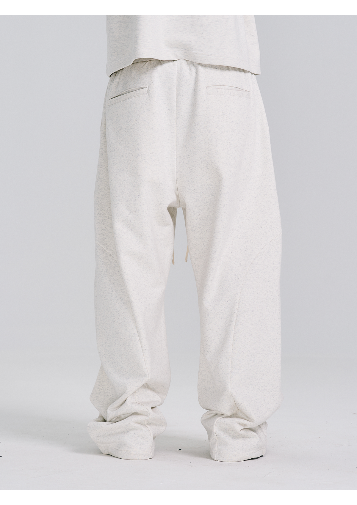 EVILKNIGHT(EK) Structure Cut Elastic Waist Baggy Sweatpants | Face 3 Face