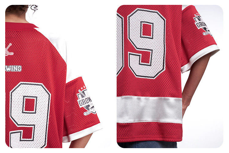 F3F Select Color Block Lace Up Mesh Short Sleeve Hockey Jersey | Face 3 Face