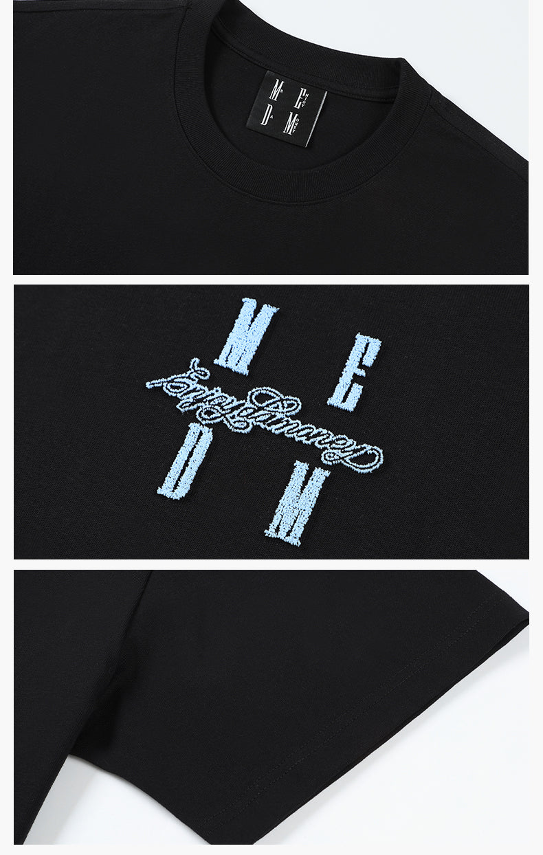 MEDM One Point 3D Fuzzy Embroidered Logo Tee | Face 3 Face