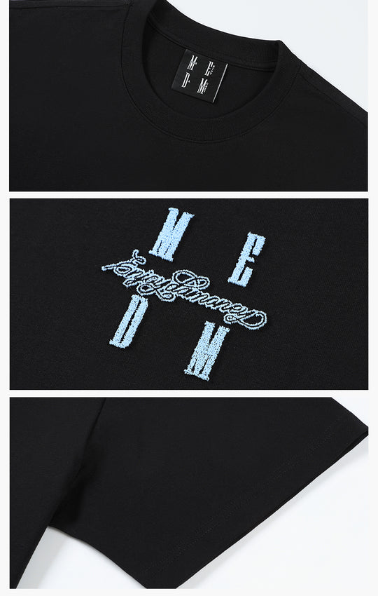 MEDM One Point 3D Fuzzy Embroidered Logo Tee | Face 3 Face