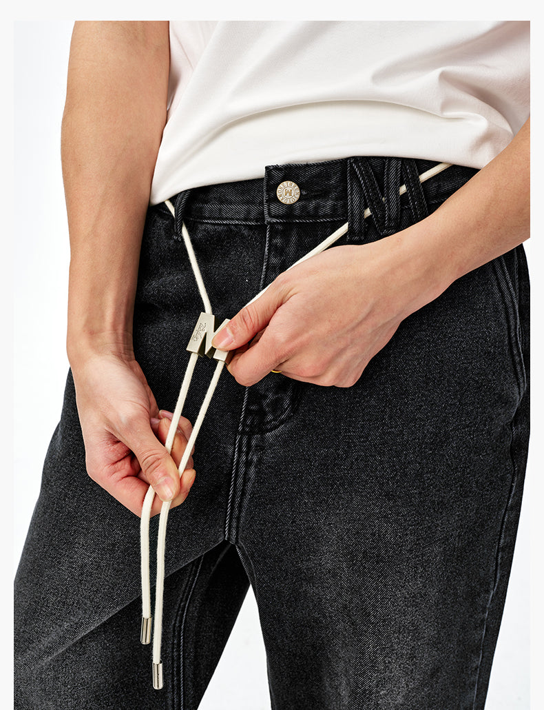 MEDM Washed M Buckle Utility Jeans | Face 3 Face