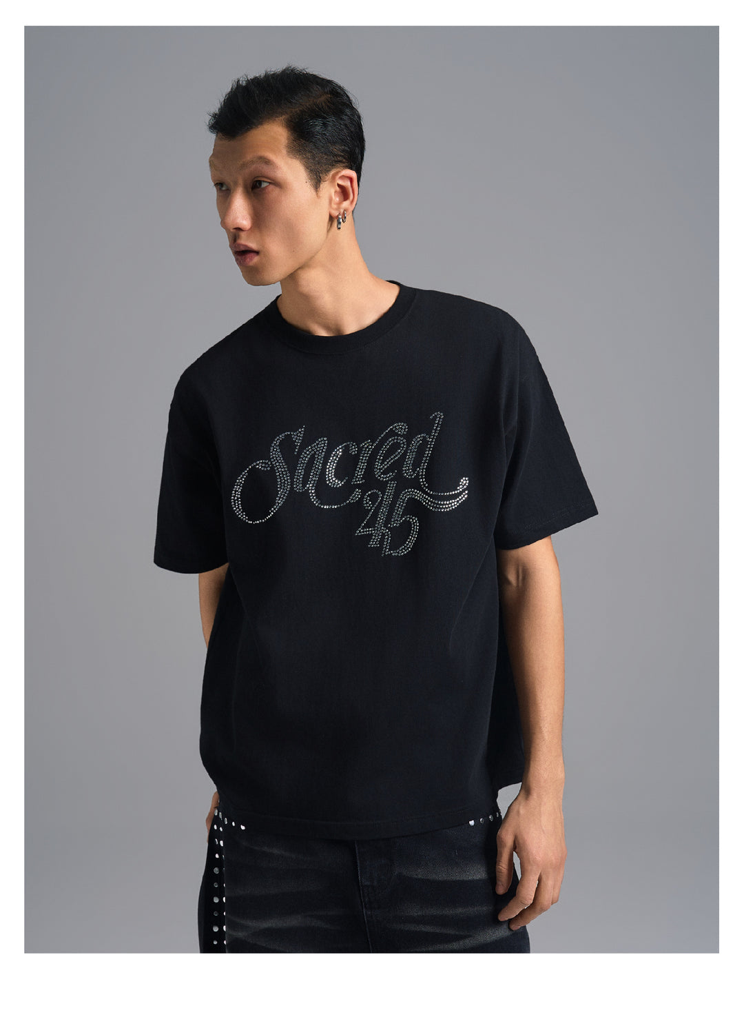 S45 Rhinestone Logo Tee | Face 3 Face