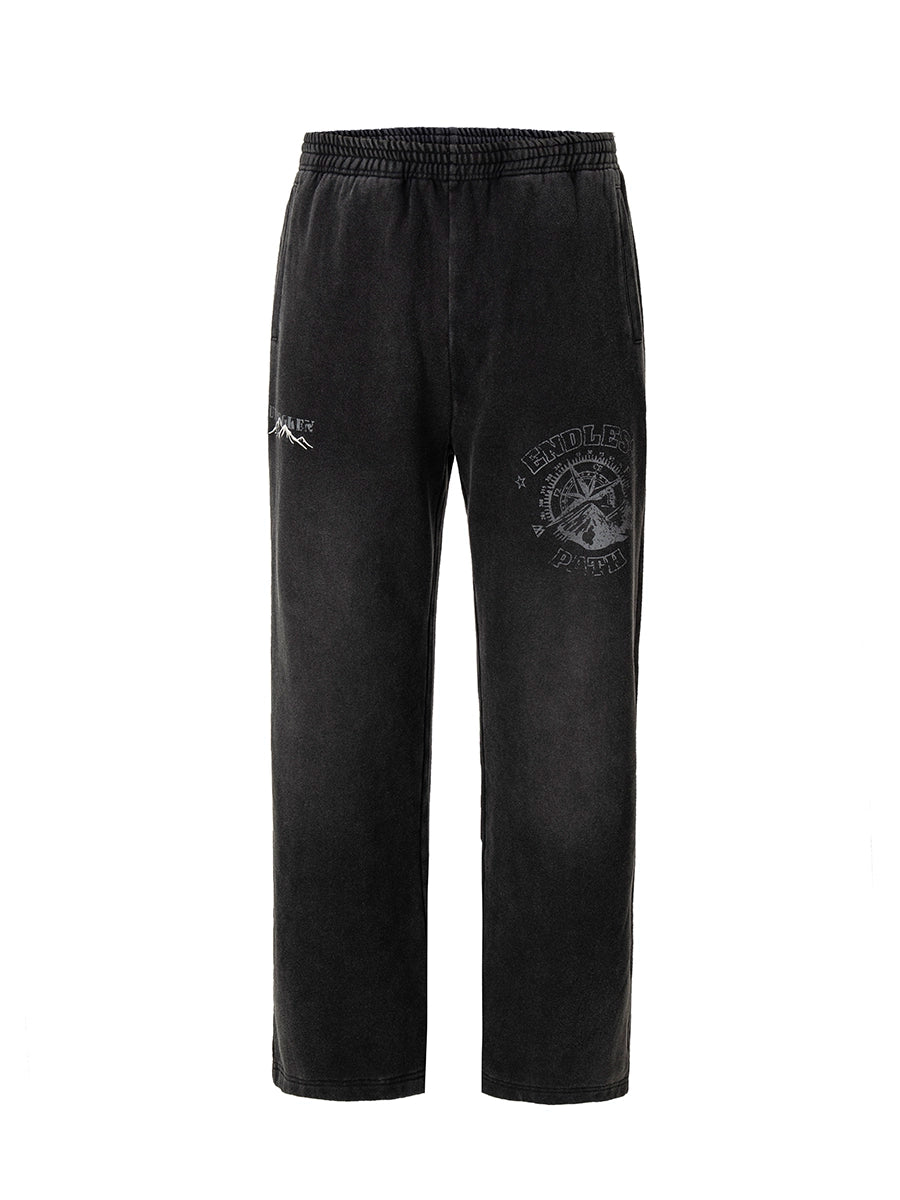 F2CE Washed Old Print Sweatpants | Face 3 Face