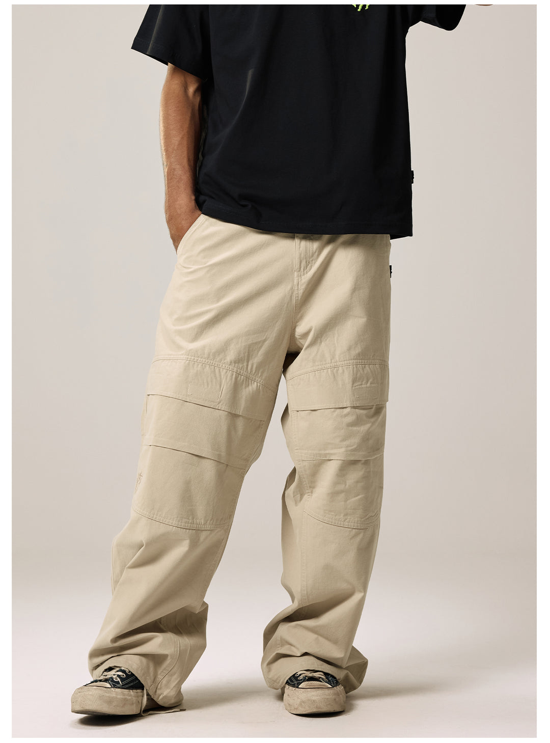 Remedy Velcro Front Pocket Baggy Work Pants | Face 3 Face