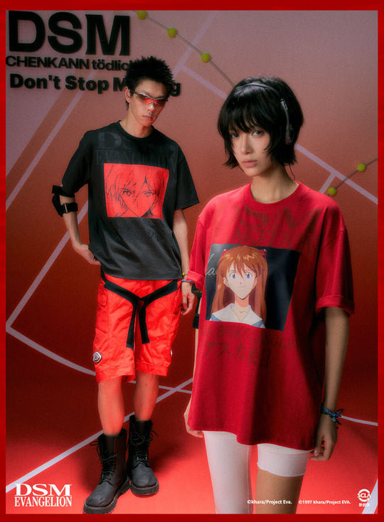 DSM x EVA Character Graphic Print Quick Dry Short Sleeve Tee