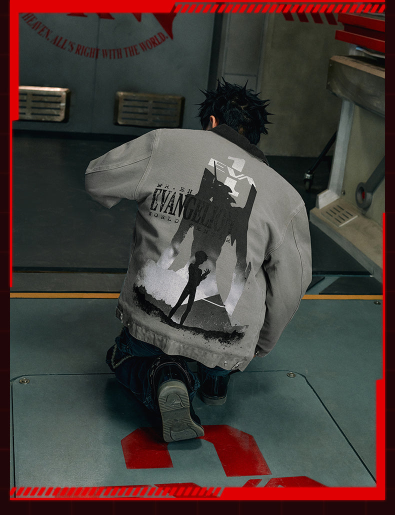 MEDM x EVA Unit-01, Unit-02 Washed Detroit Jacket | Face 3 Face