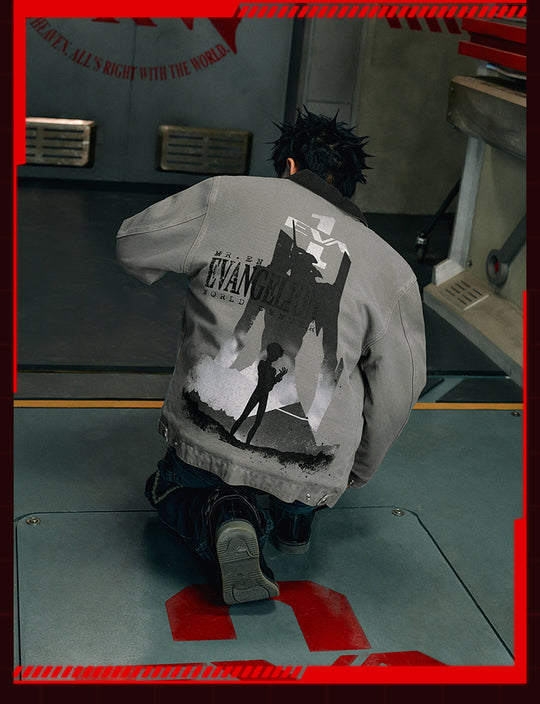 MEDM x EVA Unit-01, Unit-02 Washed Detroit Jacket | Face 3 Face