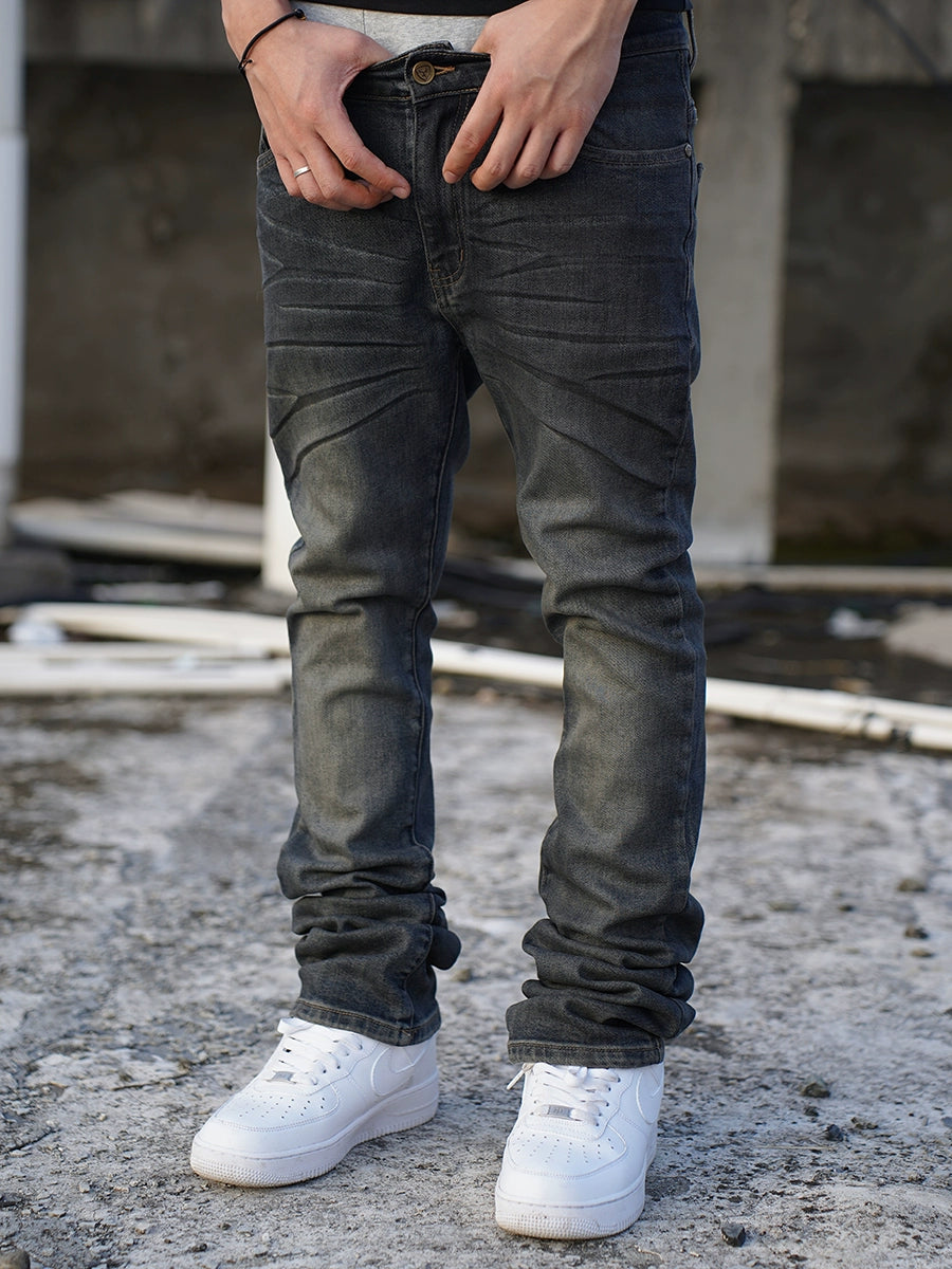 TGFCLUB 3D Pressed Washed Slim Fit Jeans | Face 3 Face