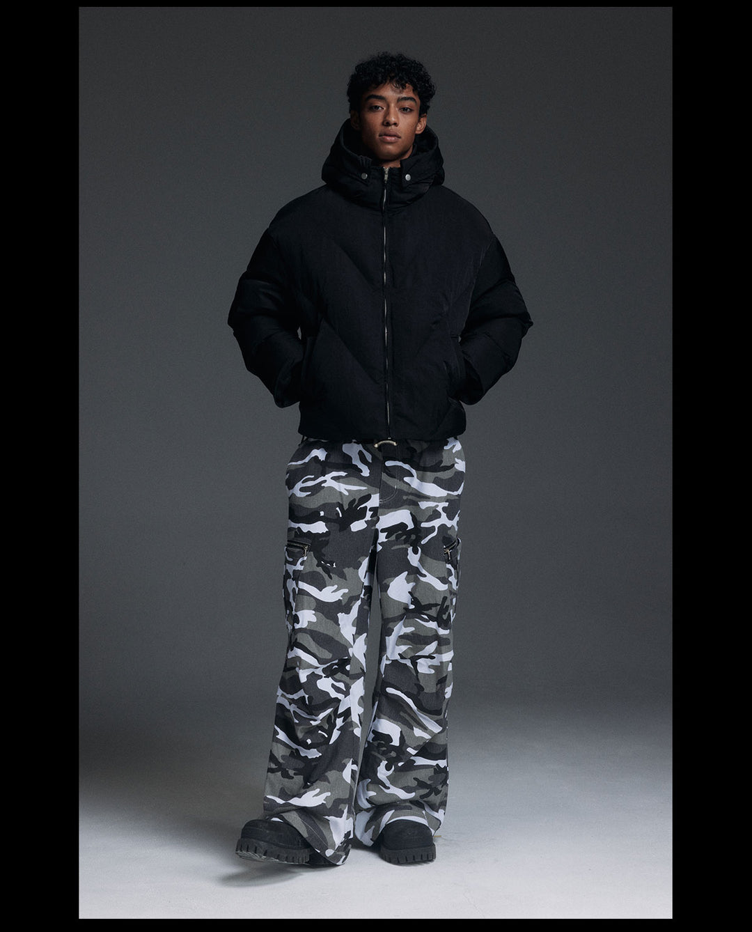 NOVACAM Hooded Short Puffer Jacket | Face 3 Face