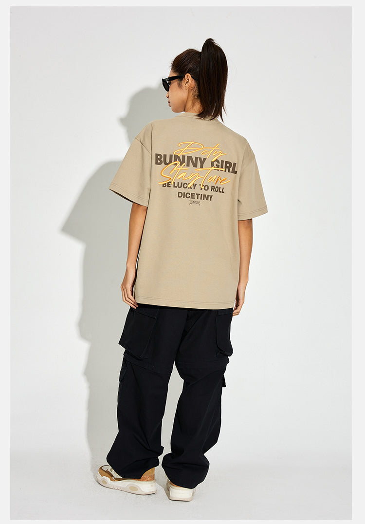 DICETINY Bunny Girl Letter Print Tee | Face 3 Face