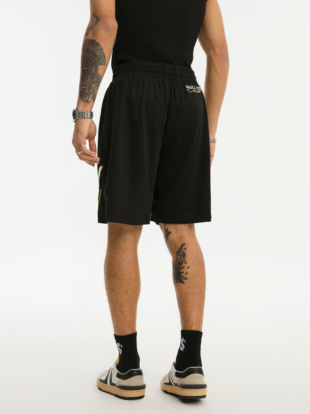 Small Town Kid Embroidered Mesh Basketball Shorts | Face 3 Face