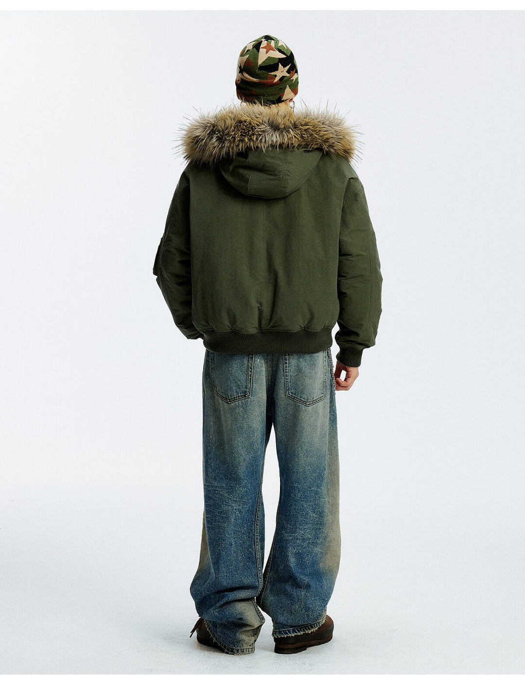 MEDM Fur Hood N-2B Flight Jacket | Face 3 Face