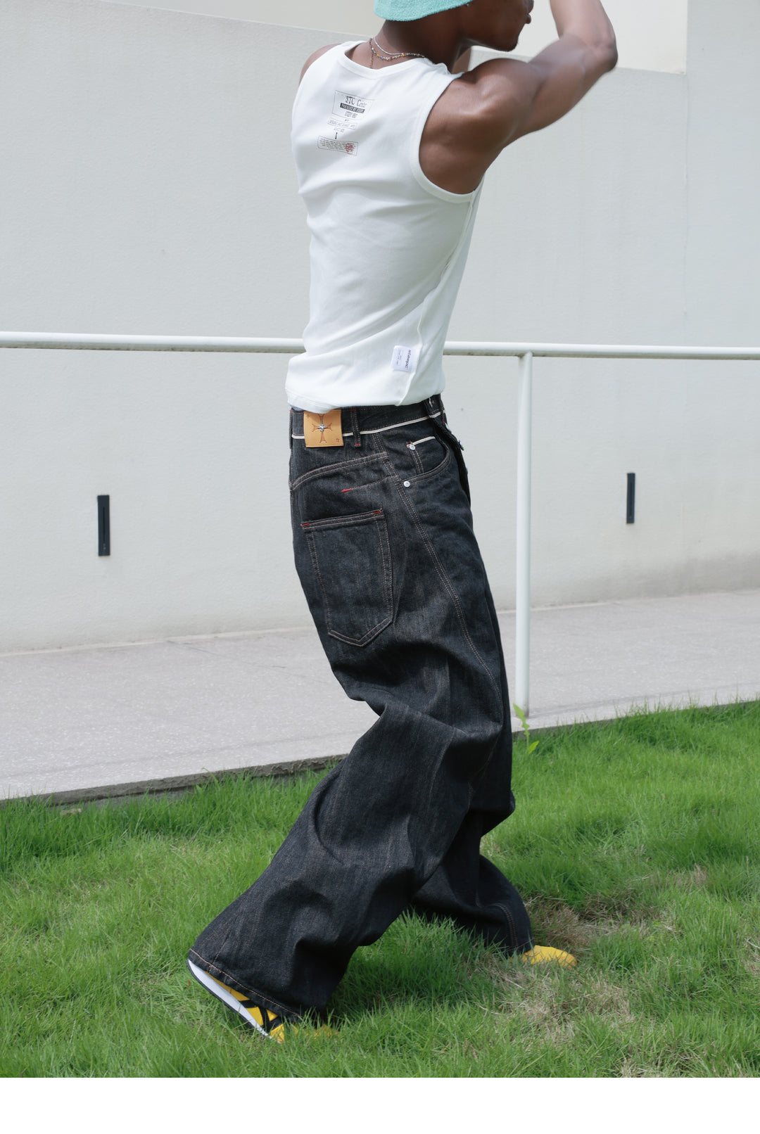 STEEPC Selvage Slash Detailed Button Machete Jeans | Face 3 Face