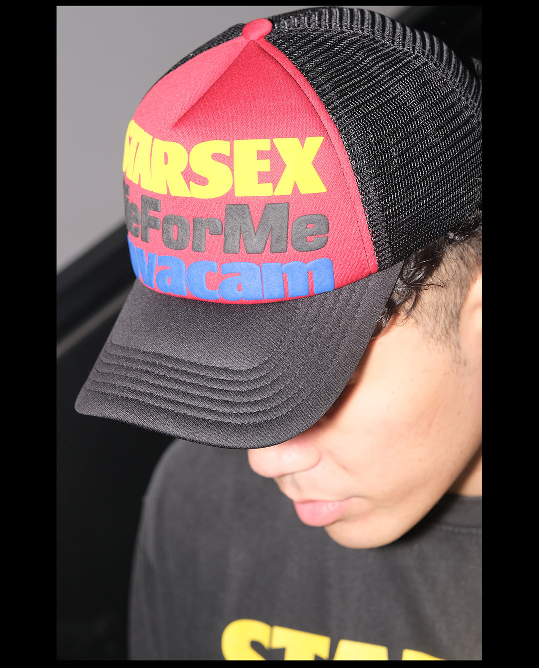 NOVACAM Foam Letter Print Trucker Hat | Face 3 Face