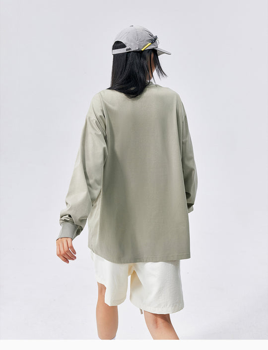 MEDM Logo Embroidered Antibacterial Long Sleeve Tee | Face 3 Face